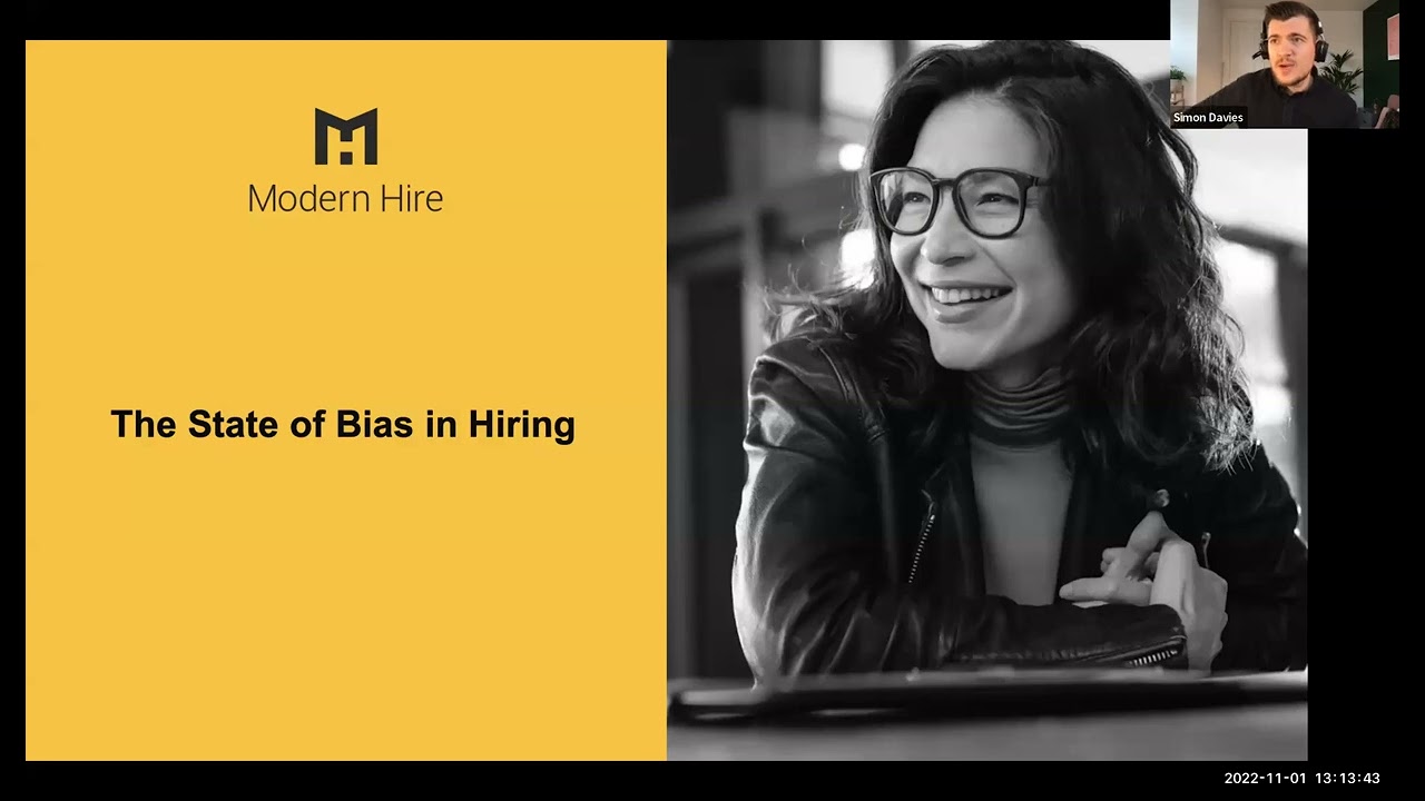 ISE and Modern Hire webinar - Battling bias with data: a winning approach to reducing bias