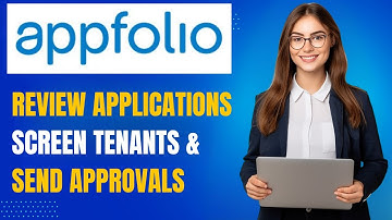 AppFolio Tutorial | How to Screen Tenant Applications Step by Step