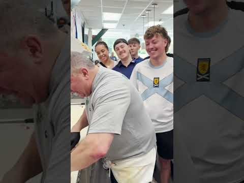 Tartan Army treated to freebies by viral sensation The Deli Guy in New Jersey store #worldcup
