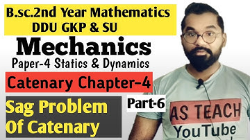 Sag Problems of Catenary | Common Catenary | B.sc.2nd year Math | ddu Gkp & SU | Part-6