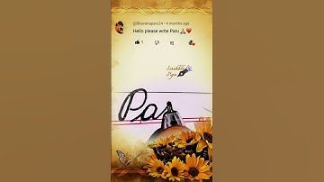 Paru Name Writing (Requested Video) #shorts #cursivewriting #name #handwriting #art #shortsfeed #yt