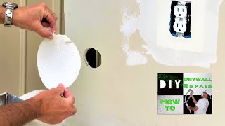 Easiest way to repair a drywall hole ever! Contractor tips Diy tricks
