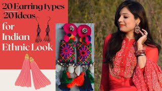 Statement earrings for Indian ethnic wear| Styling ideas| Complete indian ethnic look