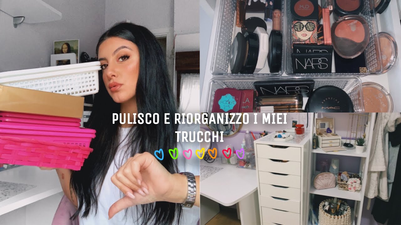 PULISCO E RIORGANIZZO la mia makeup collection✨||Morrilove