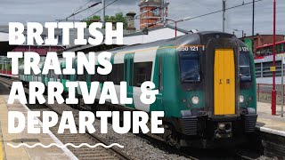 Прибытие и отправление поезда в Англии