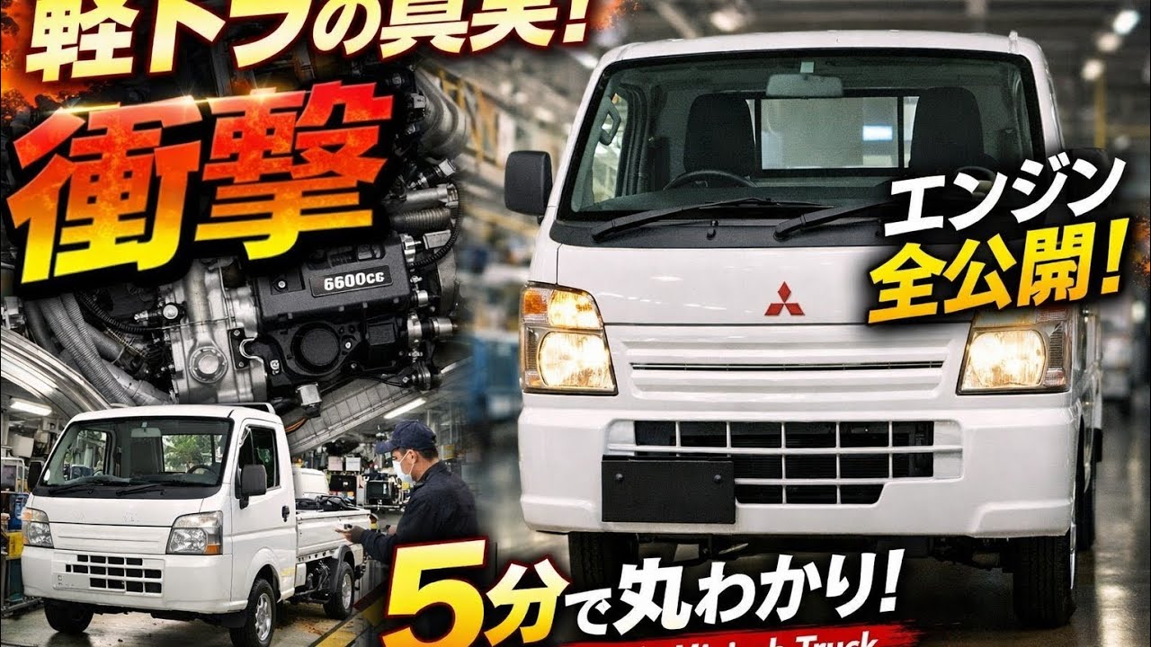 衝撃】三菱ミニキャブトラック徹底公開｜軽トラの真実が5分で分かる
