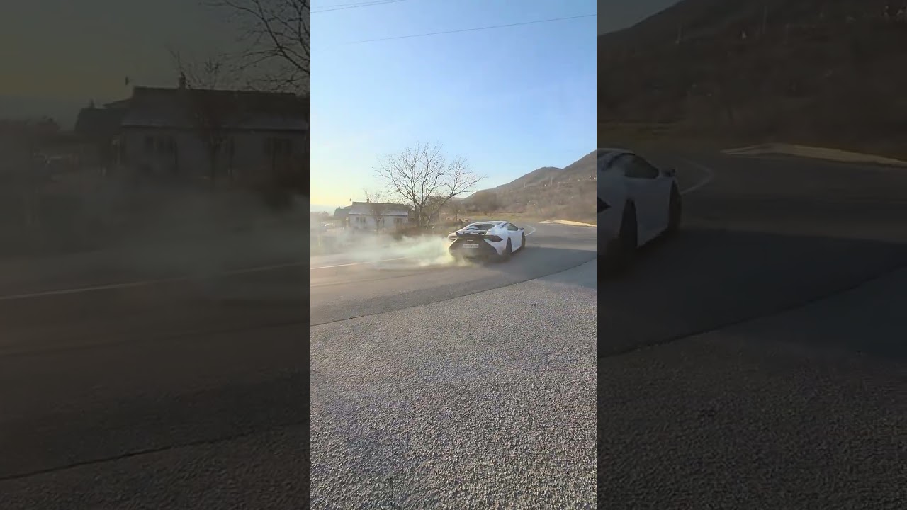 Lamborghini drift and donuts 