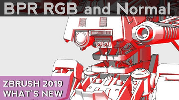 011 ZBrush BPR Filter Modulators RGB and Normal