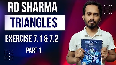 🔴 LIVE | Class 10 Maths | RD Sharma Triangles Ex 7.1 & 7.2 Full Solution | Board Exam 2026 | Part 1