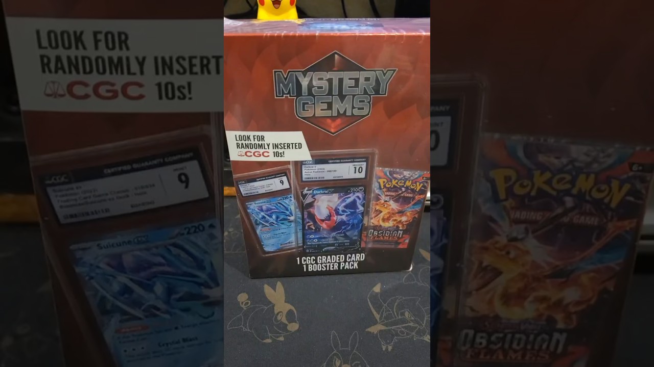 Mystery Gems!!! CGC Graded Card plus Booster Pack!!! 