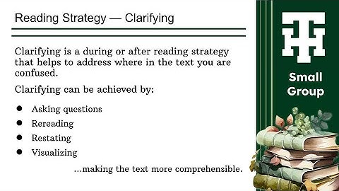Reading Strategies - Clarifying