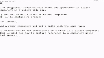 Blazor component inheritance and reference