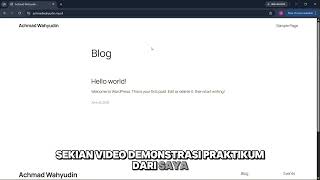Tugas Vidio Cloud Computing VPS & WP