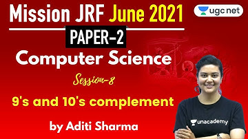 12:00 PM - JRF June 2021 Paper 2 | Computer Science by Aditi Sharma | 9