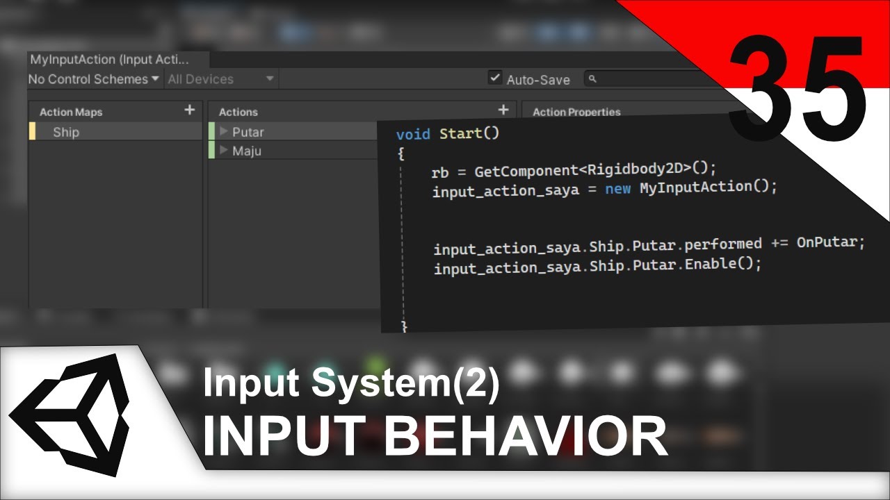 Unity 35 : Input System (2) : Input Behavior - YouTube