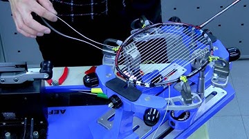 Badminton Stringing - 78 holes Gosen Basic Pattern