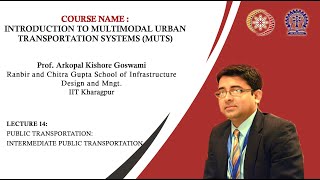 Lecture 14: Public Transportation: Intermediate Public Transportation