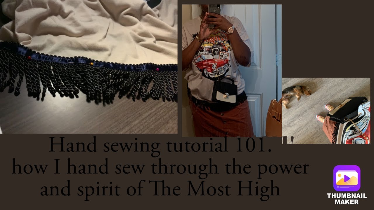 Hand sewing fringes on clothes tutorial !!! YouTube