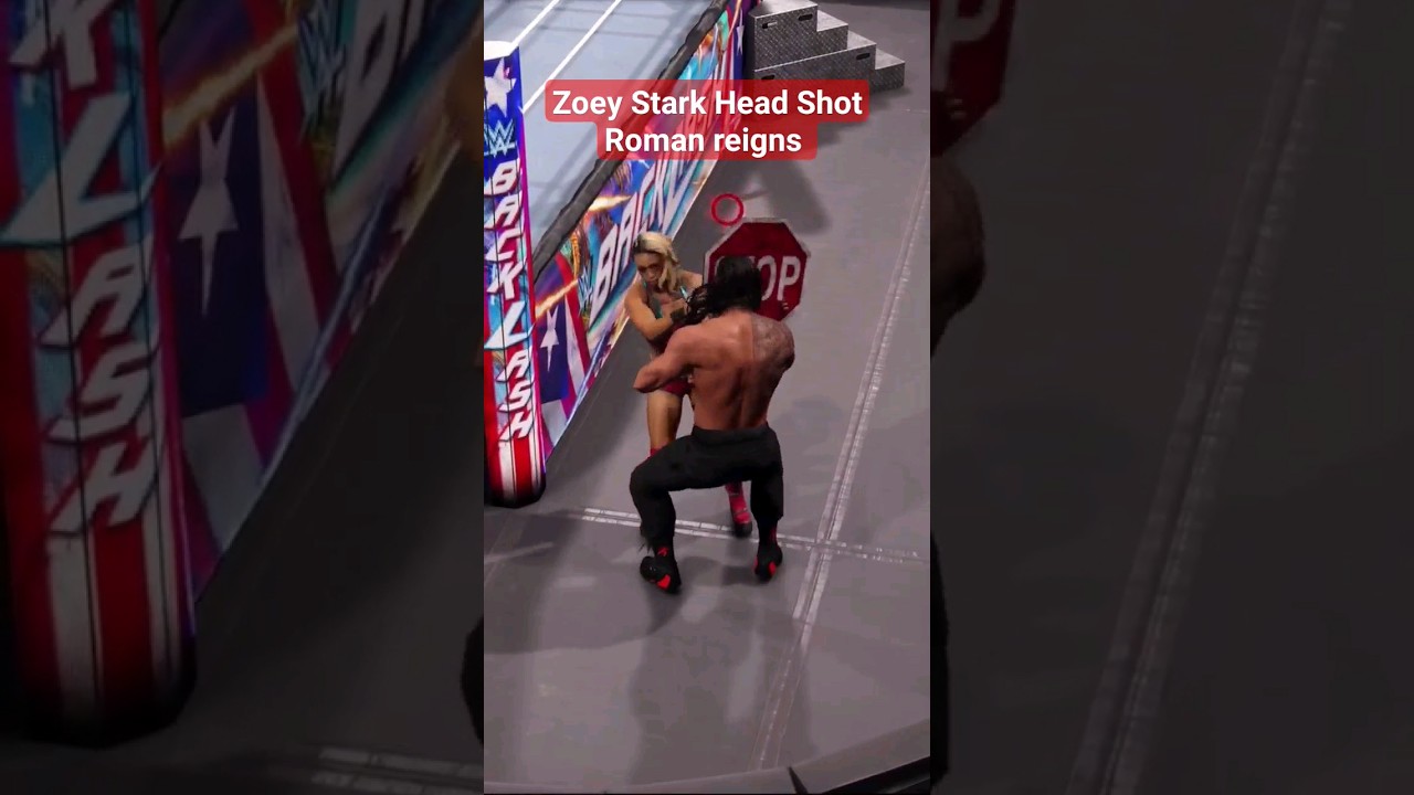 Zoey Stark Head Shot Roman reigns 