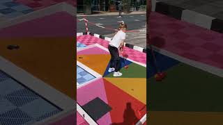 Mini golf Montgomery Square Canary Wharf