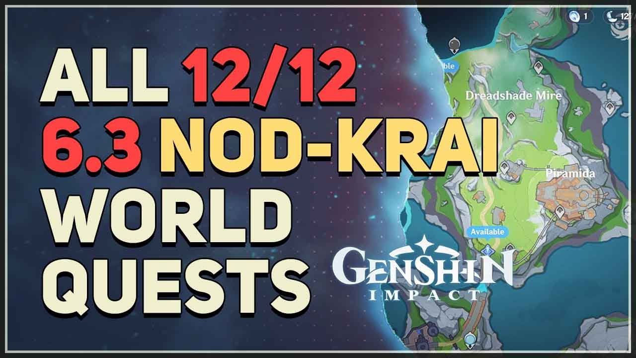 All Nod-Krai 6.3 World Quests Genshin Impact (Voidsea Outlook, Wavechaser Plain, Ashveil Peak)