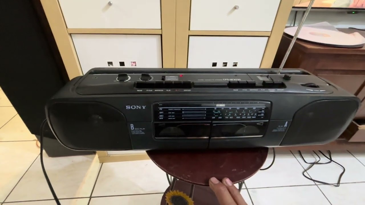 SONY CFS-W303S手提雙卡收錄放音機