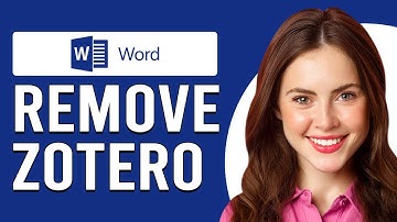 How To Remove Zotero From Word (How To Disable Or Unlink Zotero From Word)