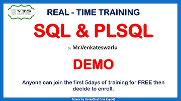 Session -1 :: SQL AND PLSQL Demo || Real-time practical training || 05-09-22