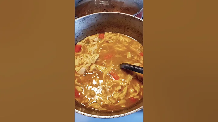 Homemade Chicken and  soup for my daughter #family