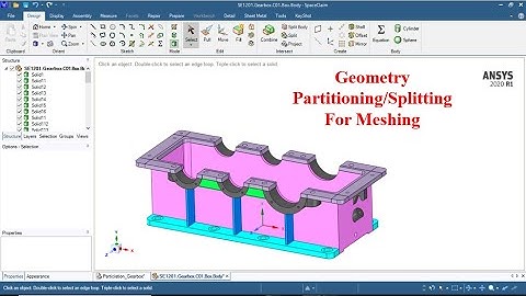 Geometry Partitioning or Splitting in ANSYS Spaceclaim for Meshing #6