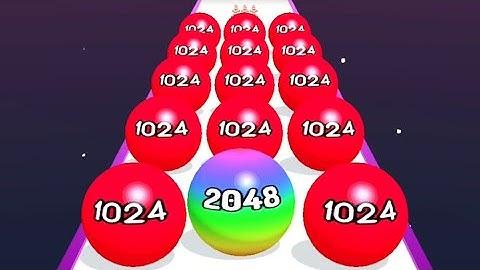 Faster Run 2048 - Ball Game 3D | All Levels 1-30 Gameplay Android iOS