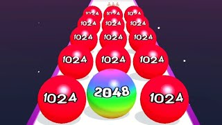 Faster Run 2048 - 볼 게임 3D | 모든 레벨 1-30 게임플레이 안드로이드 iOS screenshot 3