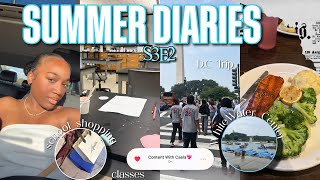 SUMMER DIARIES S3E2| washington dc, museum, college shopping, white water, gym