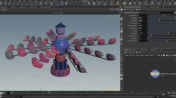 Amusement Park Ride - Houdini Digital Asset Procedural Tool