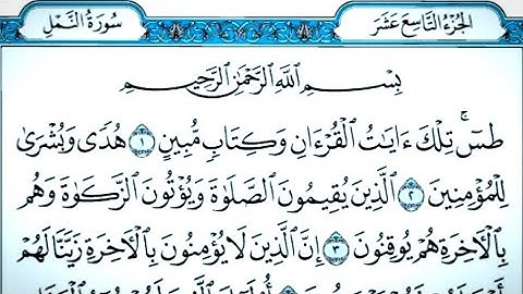 سورة النمل ✨(Sourate El Naml)✨