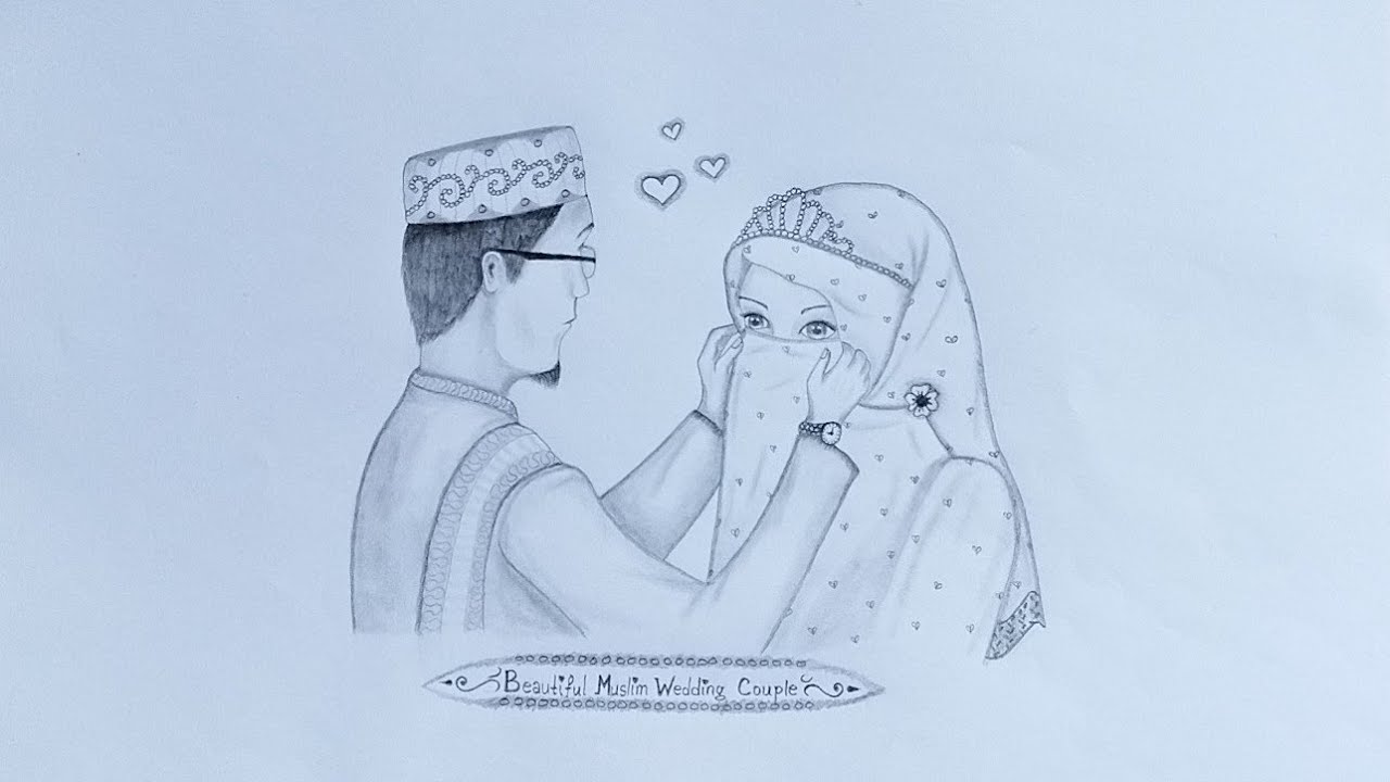 Namirah sketch | Wedding dress illustrations, Muslim bride, Fashion  illustration dresses