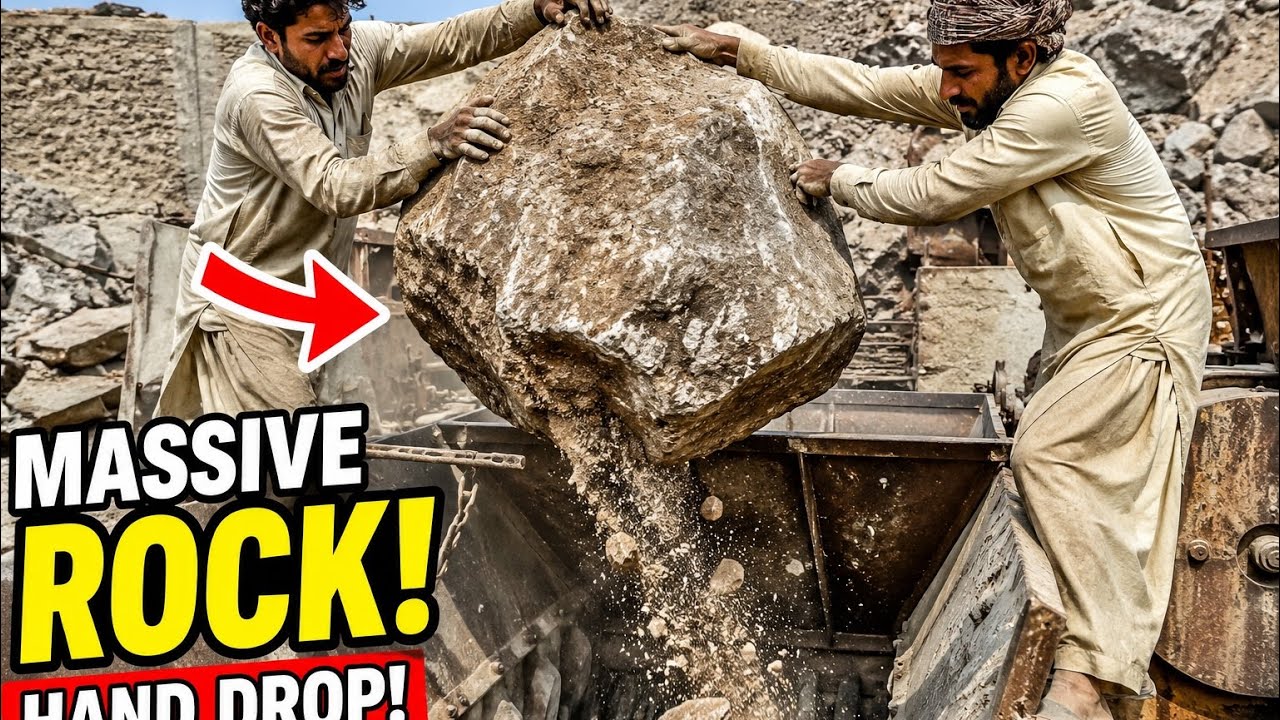 Boulder Loading Massive Giant Rock Extraction 😱 Biggest Boulder Loading Ever | Heavy ...