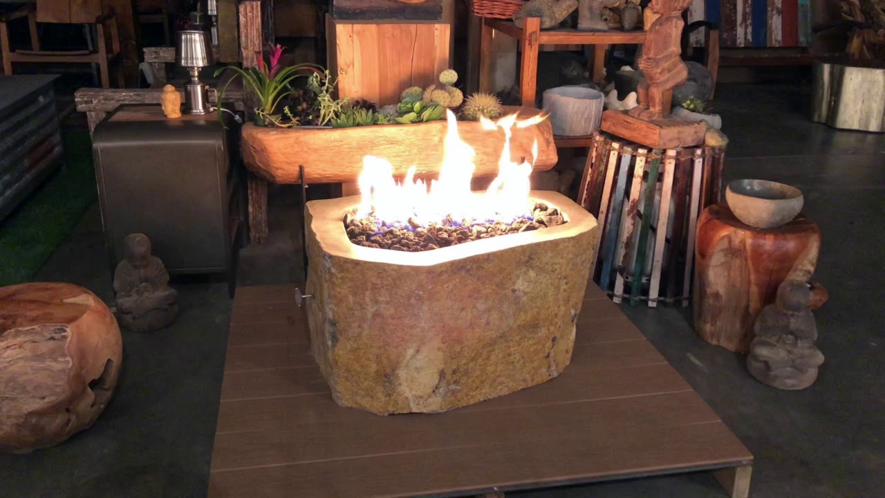 NEW! Natural Stone Gas Fire Pits by Impact Imports of Boise, Idaho