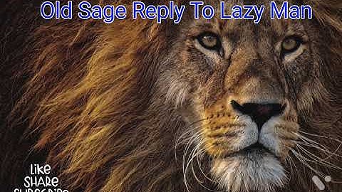 value based story for children ... Old Sage Reply To Lazy Man... Best story for better life.
