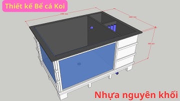 Bể Cá Koi🐬 (190x140x108 ) _ Nhựa frp nguyên khối | Giang Minh Composite