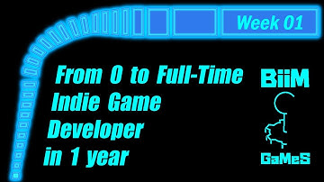 From 0 to Full-Time Indie Game Developer in 1 year - Week 01 - Show Yourself