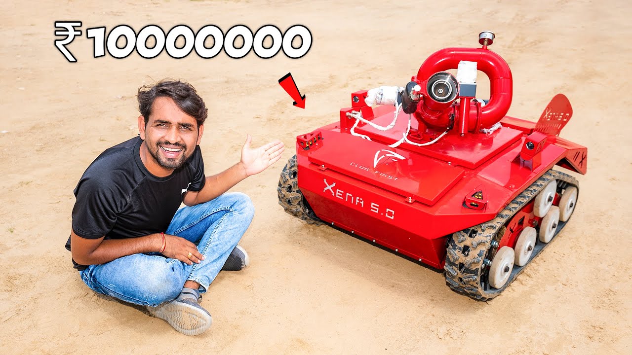 Playing With Mini Army Tank - Worth ₹1.2 Crore Robot's Banner