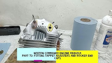 Norton Commando Engine Rebuild. Part 72: Tappet Adjusters and Spindle Caps
