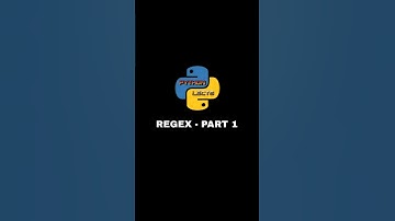 Regular Expressions (RegEx) - Part 1 | Python Lects