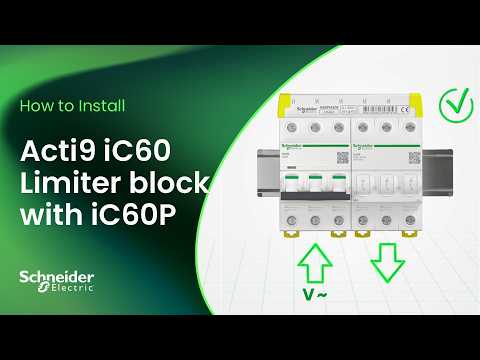 How to Install an Acti9 iC60 Limiter Block with an iC60P | Schneider Electric