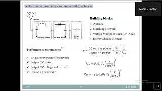 Talk on “Rectifier Integrated Antennas for RF Energy Harvesting Wireless Power Transfer”