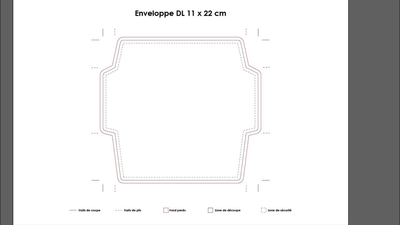 Enveloppe DL ( Planche technique ) 