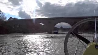River & sea hovercraft cruisng