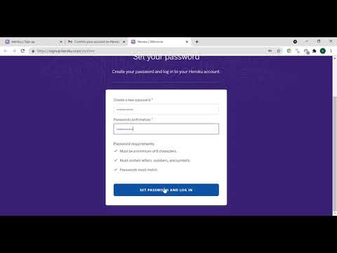 How to sign up in Heroku ?