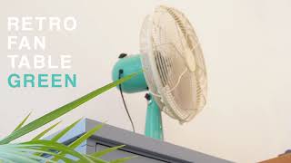 レトロスタイル 緑色ファン ONLINE限定カラー】RETRO FAN TABLE レトロファン テーブル